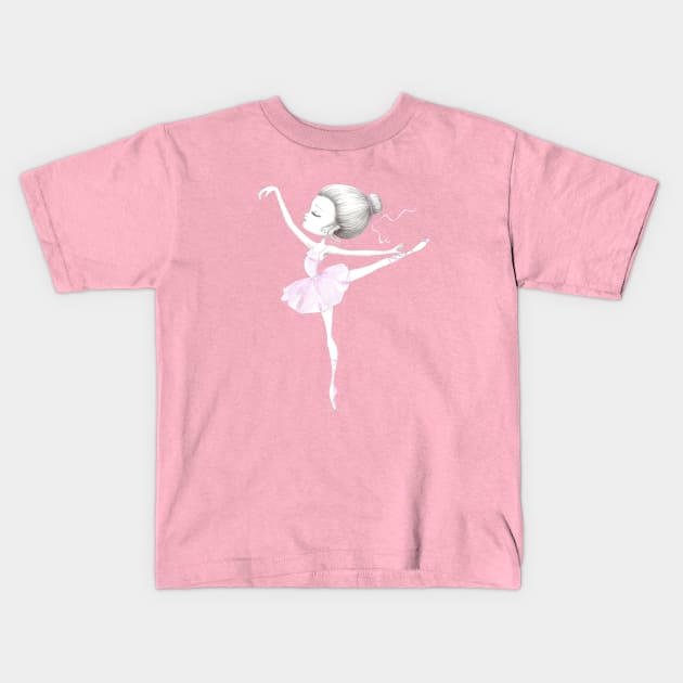 Ballerina doll Kids T-Shirt by mapetitepoupee